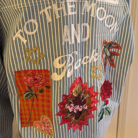 Denim and Bone Romeo Patched Jacket Free People - Picture 15 of 17